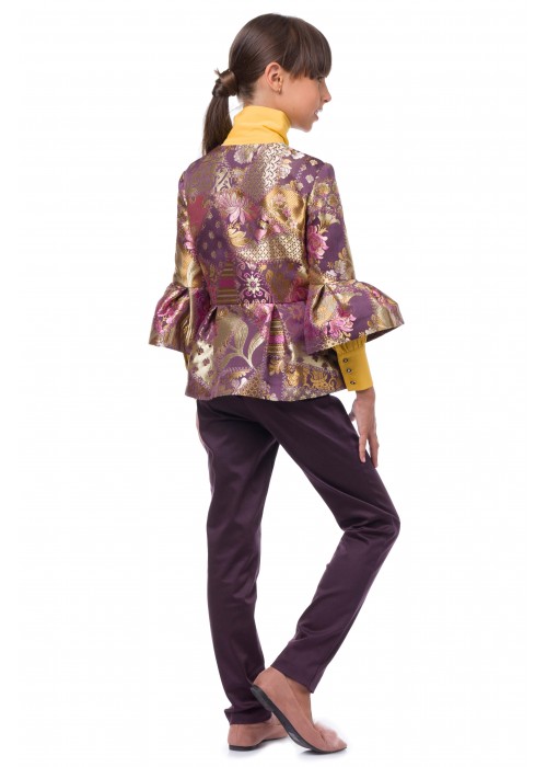 Trousers with a bow lilac