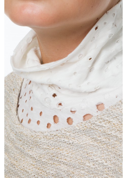 T-shirt golden lurex 