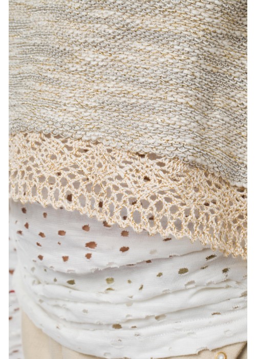 T-shirt golden lurex 