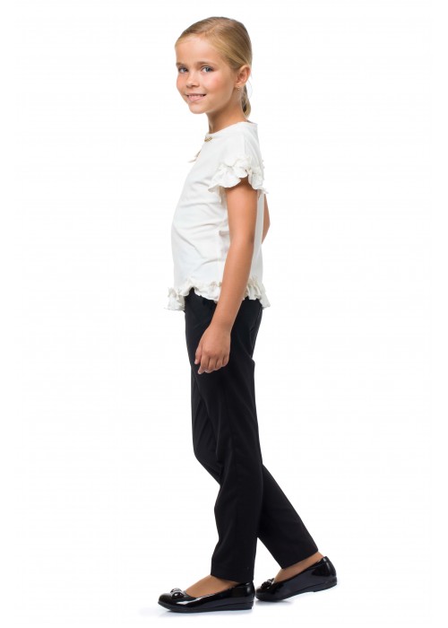 Pants school with pockets black