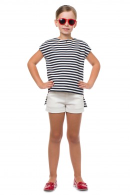 Denim shorts white