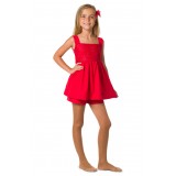 Pajamas with shorts red