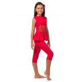 Pajamas with breeches red