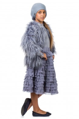 Skirt "ruffles" gray