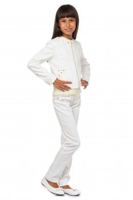 White denim jacket