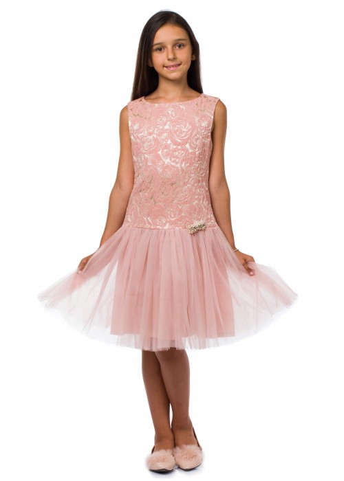 Dress Jacquard soft powder
