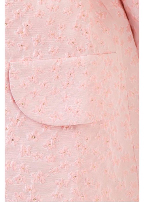 Coat with flowers pink 