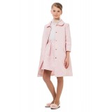 Coat with flowers pink 