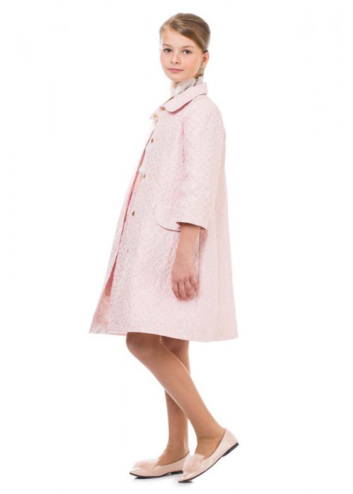 Coat with flowers pink 