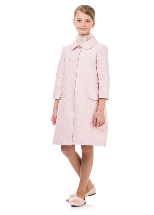 Coat with flowers pink 