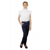 Pants school with pockets blue