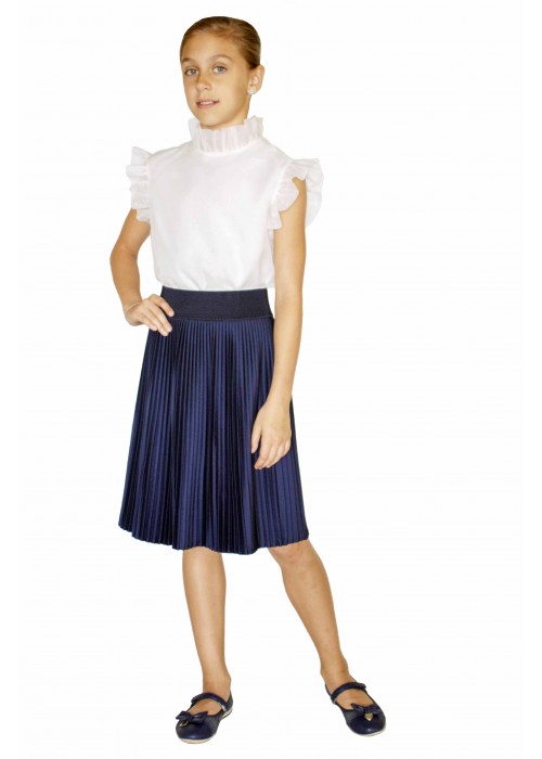 Skirt Pleated blue