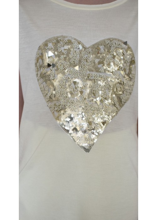 T-shirt "Heart" yellow