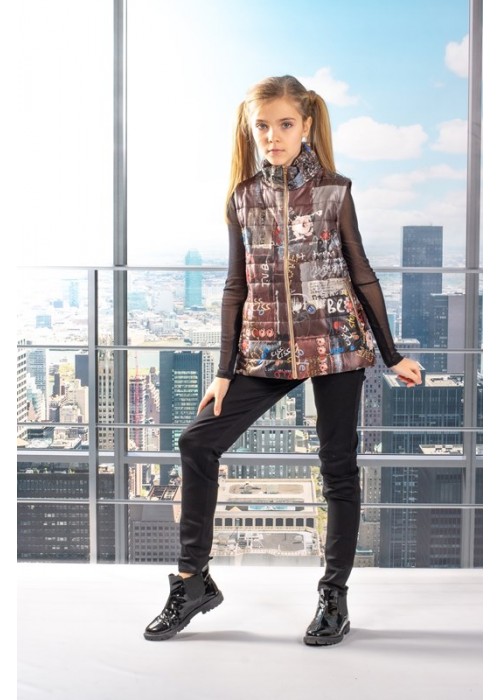 Jacket vest brown