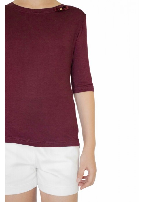 T-shirt burgundy