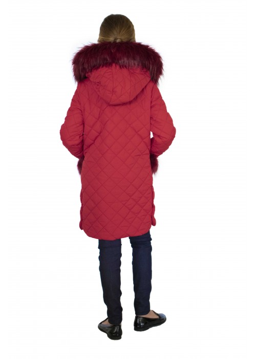 Jacket fleur red