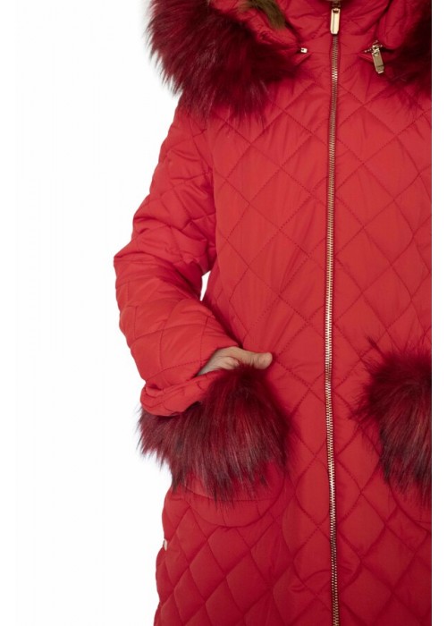 Jacket fleur red