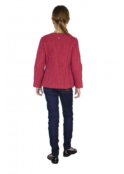 Jacket without collar red