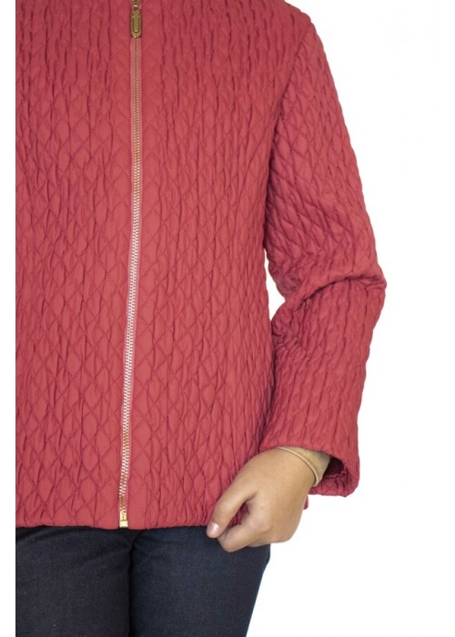 Jacket without collar red