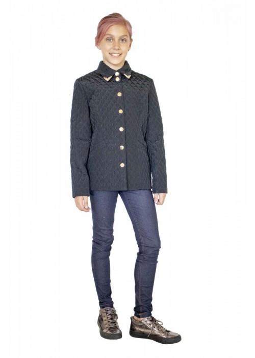 Jacket "Milan" long on buttons black