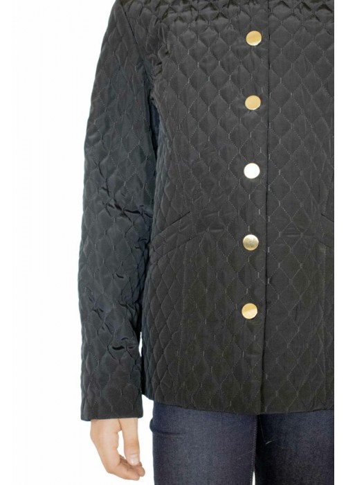 Jacket "Milan" long on buttons black