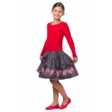 Dress with hearts red