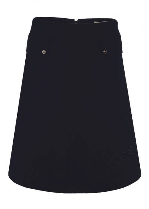 Skirt school with flaps black