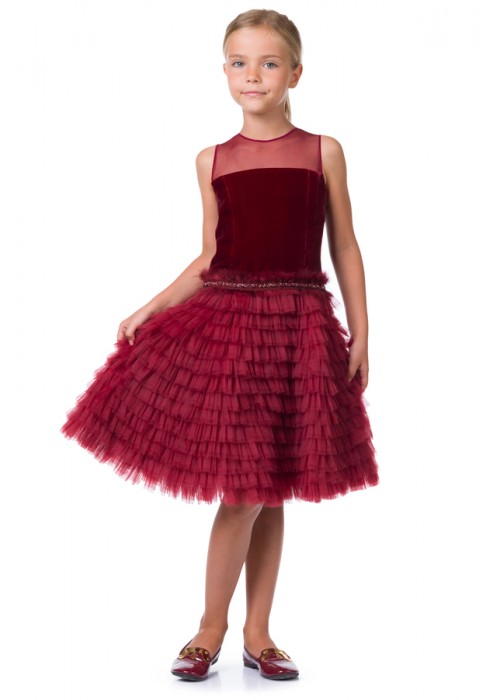 Dress "Evening Star" burgundy