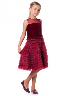 Dress "Evening Star" burgundy