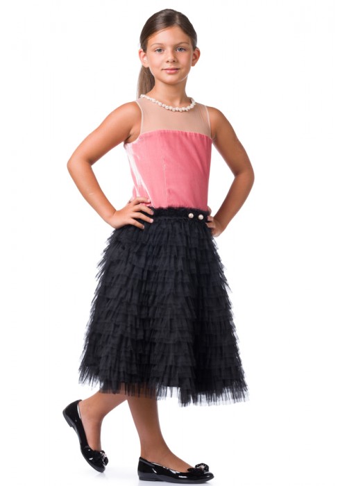 Dress "Evening Star" coral