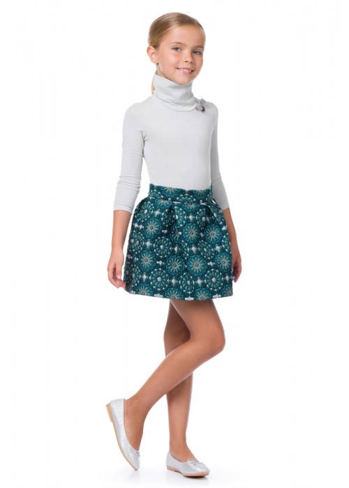 Skirt "Jacquard" 3D еmerald 