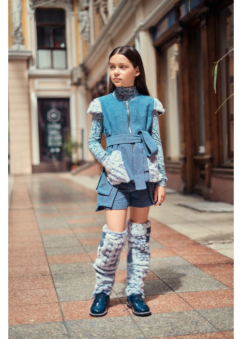 Vest "Iris" blue
