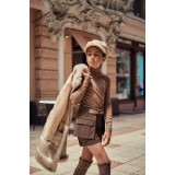 Shorts "Crystal" cage brown 