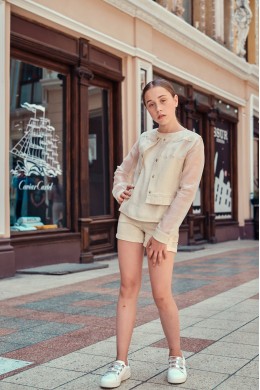 Gold Jeans Shorts