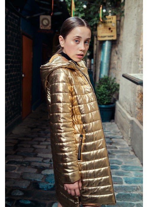Jacket "Goldie" long gold 