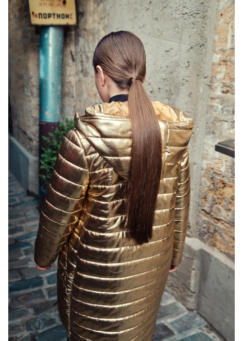 Jacket "Goldie" long gold 