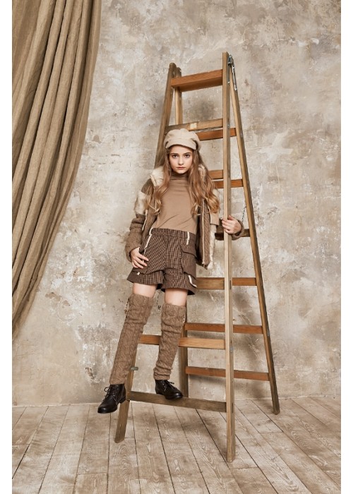 Shorts "Caramel" cage brown 
