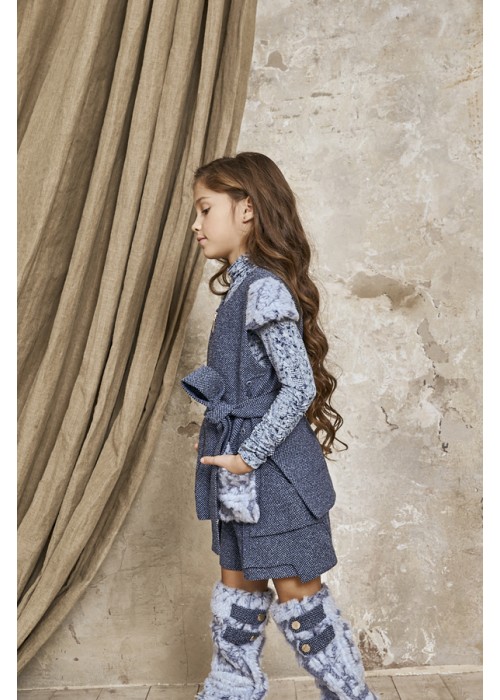 Vest "Iris" blue