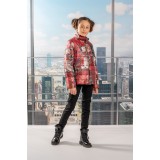Jacket vest burgundy