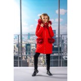 Jacket fleur red