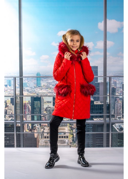 Jacket fleur red