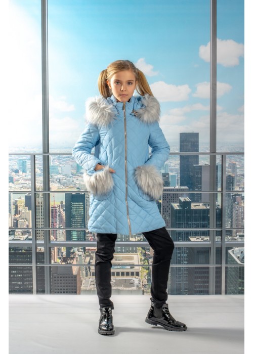 Jacket Fleur blue