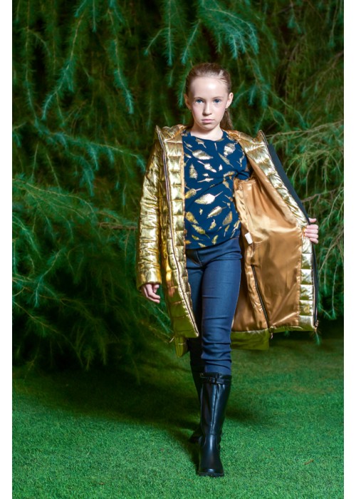 Jacket "Goldie" long gold 