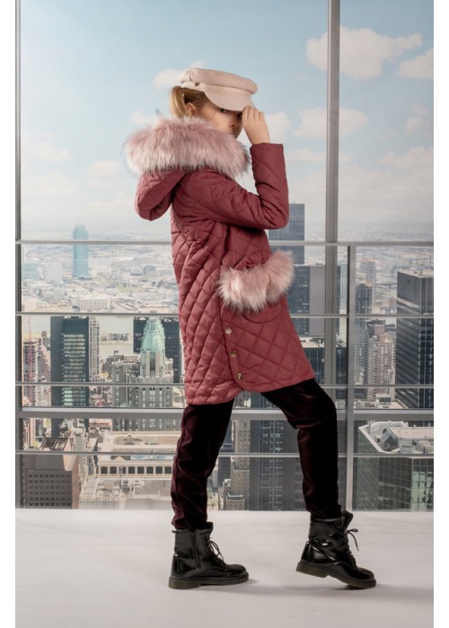 Jacket fleur burgundy