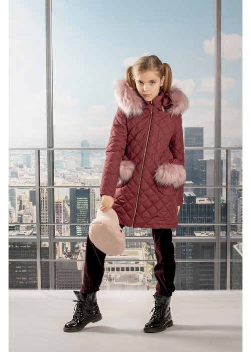 Jacket fleur burgundy
