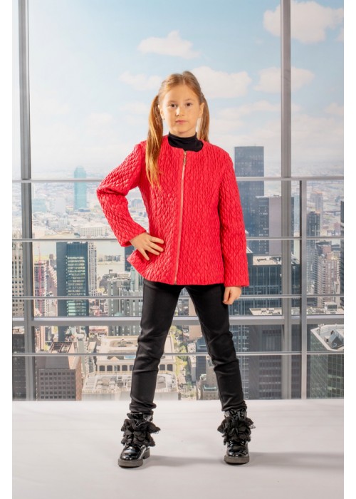 Jacket without collar red