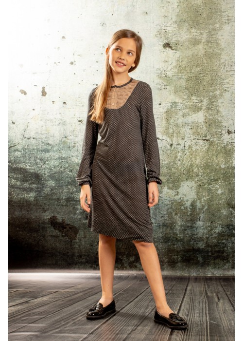 Dress polka dot black 