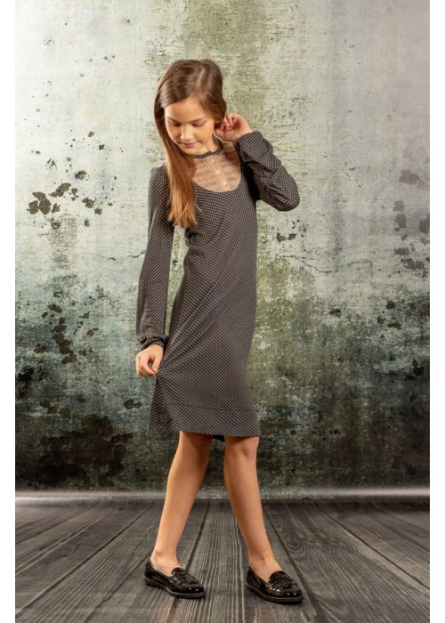 Dress polka dot black 