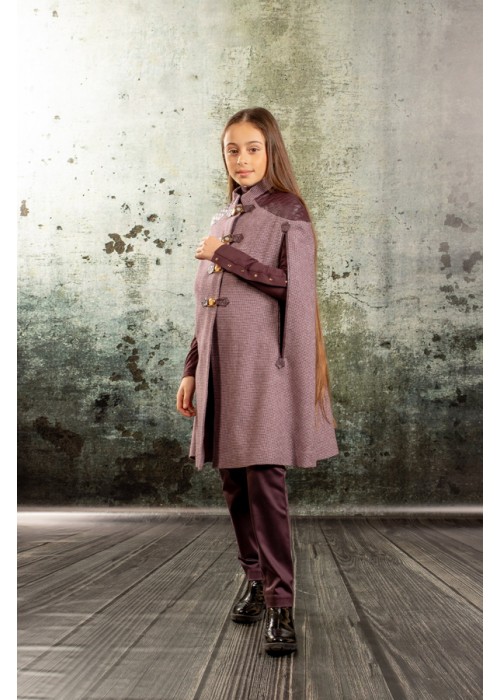 Coat "Cape" purple