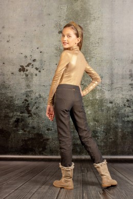 Trousers jeans with a line dark